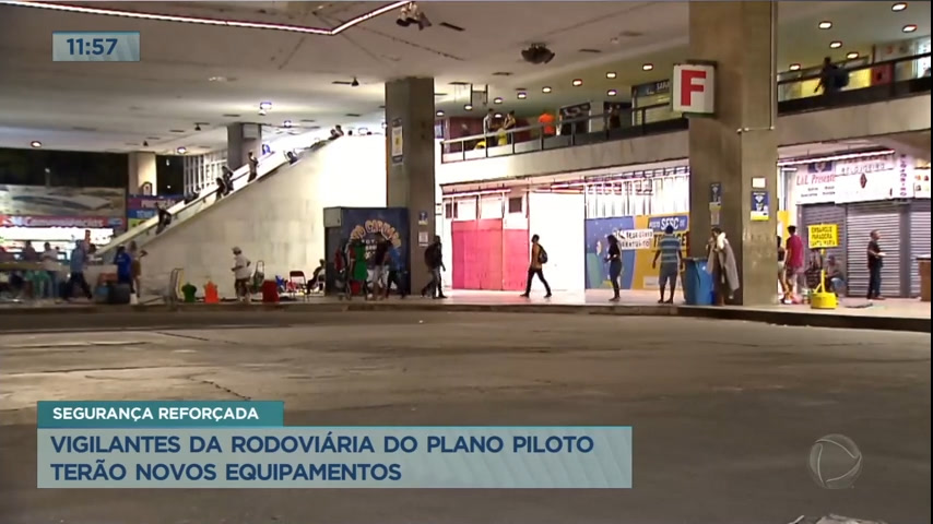 Vídeo: Vigilantes da Rodoviária do Plano Piloto terão novos equipamentos