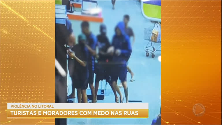 Vídeo: Violência no litoral paulista deixa moradores e turistas com medo