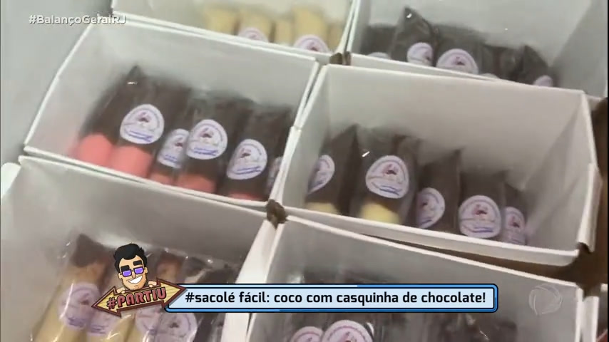 Vídeo: Partiu: sacolé com casquinha de chocolate faz sucesso na Baixada Fluminense