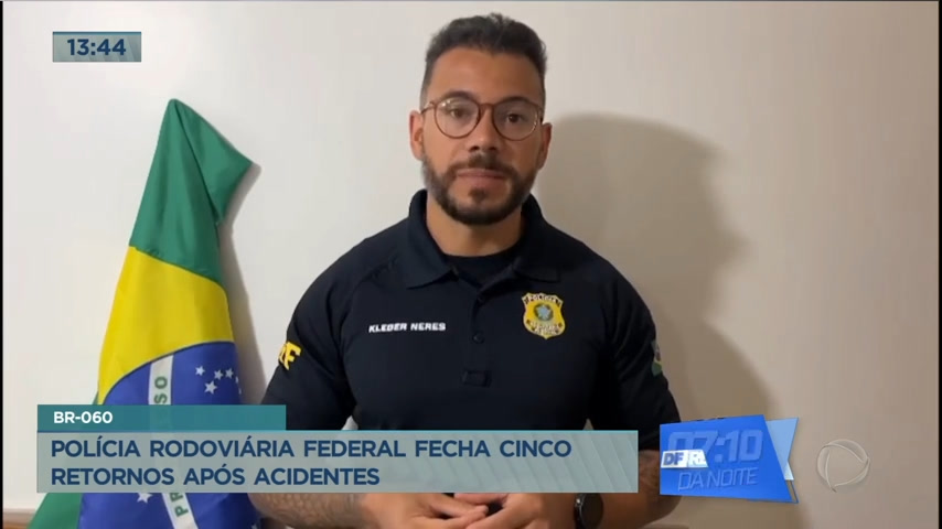 Vídeo: Polícia Rodoviária Federal fecha cinco retornos na BR-060
