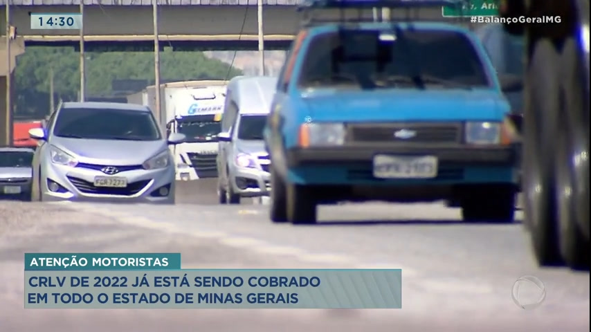 Vídeo: CRLV de 2022 já está sendo cobrado em Minas Gerais