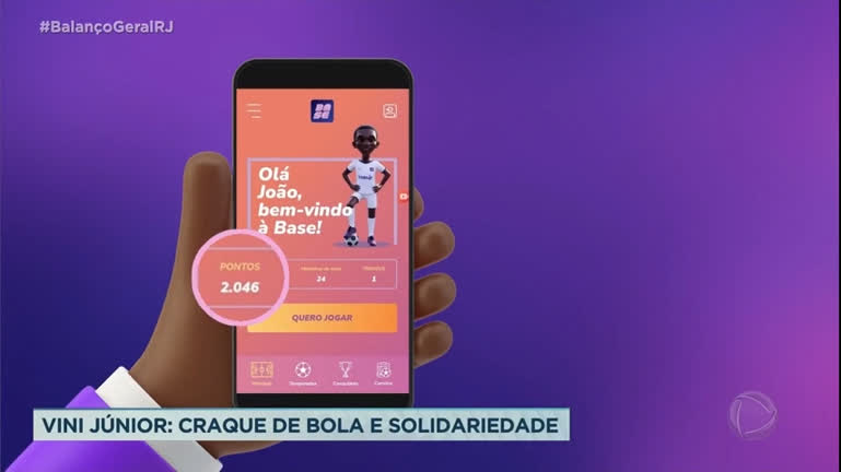 Vídeo: Jogador Vinícius Júnior investe dinheiro na criação de aplicativo para ajudar crianças