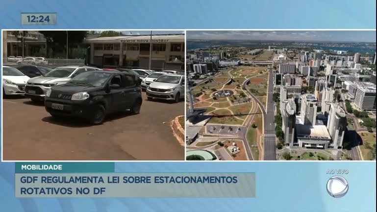 Vídeo: GDF regulamenta lei sobre estacionamentos rotativos no DF