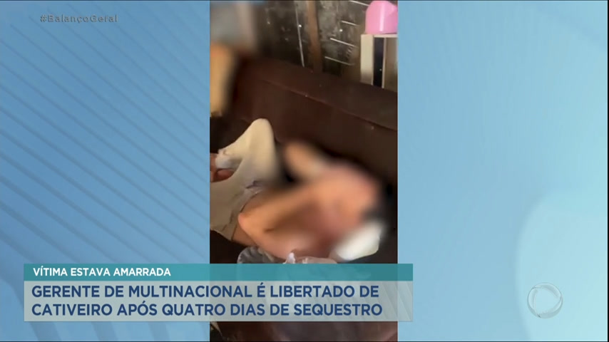 Vídeo: Gerente de multinacional é liberado de cativeiro após quatro dias de sequestro em SP