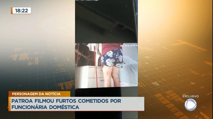 Vídeo: Mulher filma furtos cometidos por funcionária doméstica