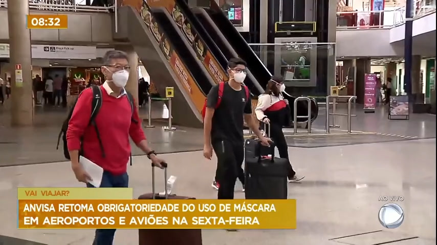 Vídeo: Anvisa aprova volta de máscaras em aviões e aeroportos a partir desta sexta-feira