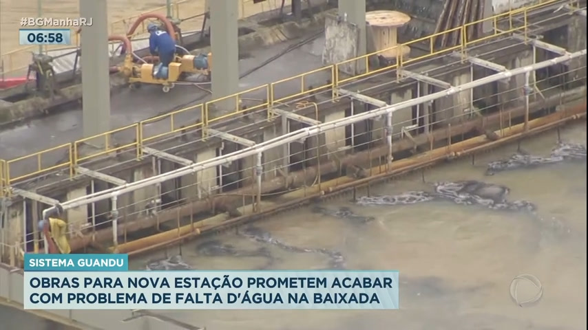 Vídeo: Obras prometem acabar com falta d'água na Baixada Fluminense