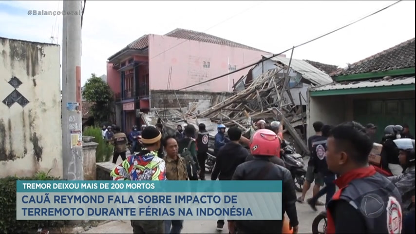 Vídeo: Cauã Reymond mostra consequências de terremoto na Indonésia