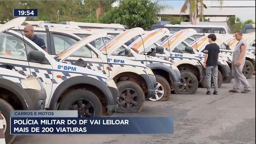 Vídeo: Polícia Militar do DF vai leiloar mais de 200 viaturas