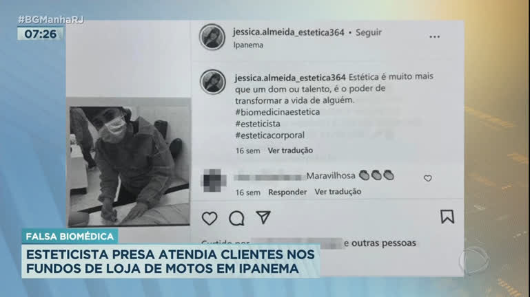 Vídeo: Falsa biomédica é presa em Ipanema após ser denunciada por cliente
