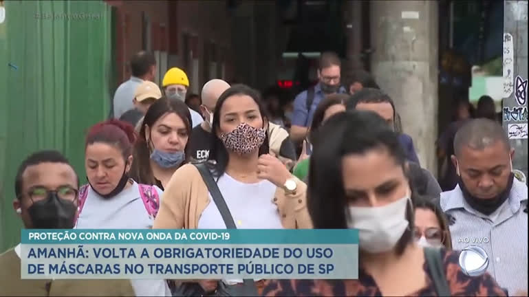 Vídeo: Uso de máscaras volta a ser obrigatório no transporte público de São Paulo
