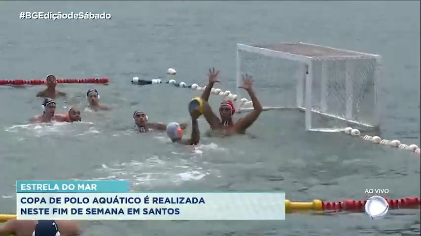 Vídeo: Campeonato de polo aquático é realizado neste fim de semana em Santos