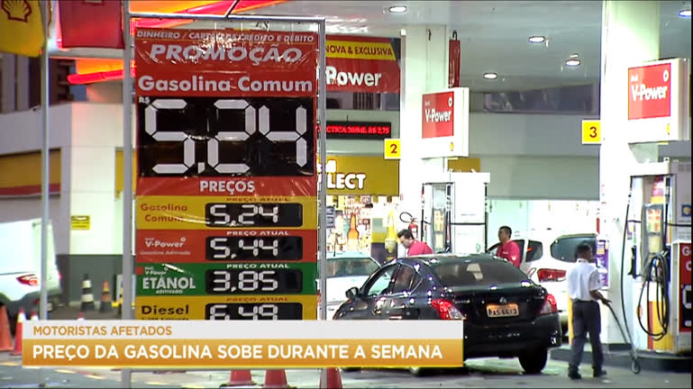 Vídeo: Preço da gasolina sobe durante a semana
