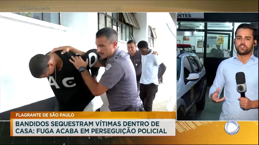 Vídeo: Três suspeitos de sequestro são presos após perseguição na zona oeste de São Paulo