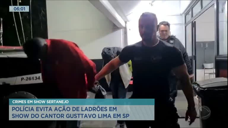 Vídeo: Polícia impede ação de ladrões durante show de Gusttavo Lima em SP