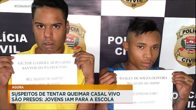 Vídeo: Suspeitos de tentar matar casal de adolescentes são presos em São Paulo