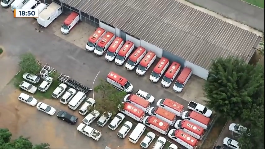 Vídeo: Ambulâncias do Samu que estavam paradas voltam a funcionar