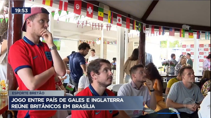 Vídeo: Jogo entre País de Gales e Inglaterra reúne britânicos em Brasília