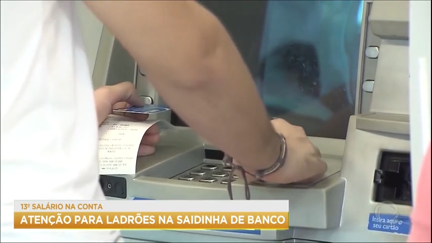 Vídeo: Brasileiros recebem 13º hoje (30); veja dicas para se proteger de roubos