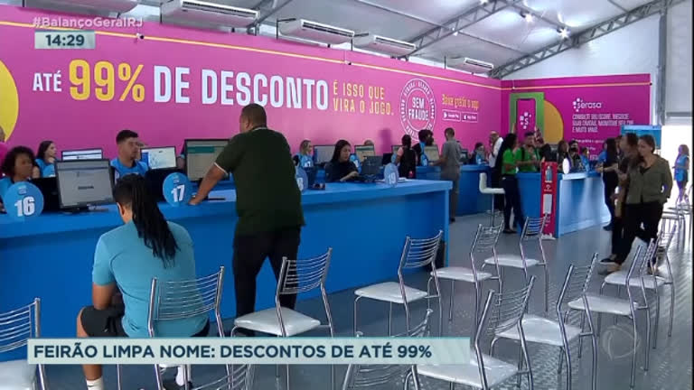 Vídeo: Feirão Serasa dá descontos de até 99% para negociações de dívidas no Rio