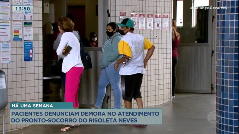 Vídeo: Pacientes denunciam demora no atendimento do pronto-socorro do Hospital Risoleta Neves