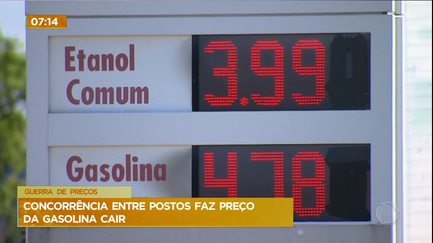 Vídeo: Concorrência entre postos faz preço da gasolina cair