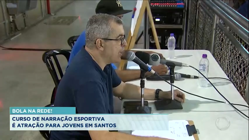 Vídeo: Curso de narração esportiva agita Sesc de Santos