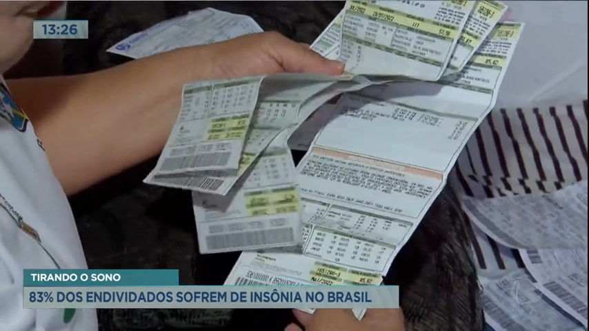 Vídeo: Cerca de 83% dos endividados sofrem de insônia no Brasil