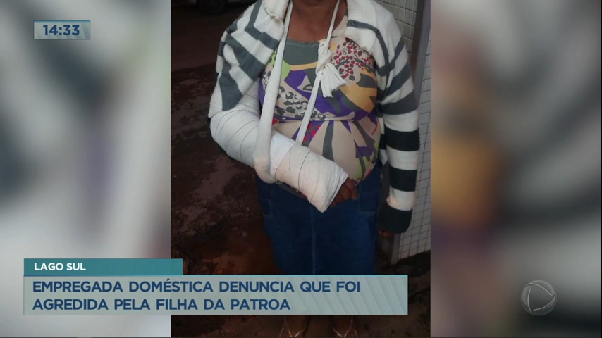 Vídeo: Empregada doméstica denuncia que foi agredida pela filha da patroa