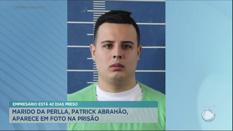 Vídeo: Patrick Abrahão, marido de Perlla, aparece em foto depois de 42 dias preso