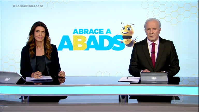 Vídeo: Jornal da Record convida o público a participar da campanha da ABADS