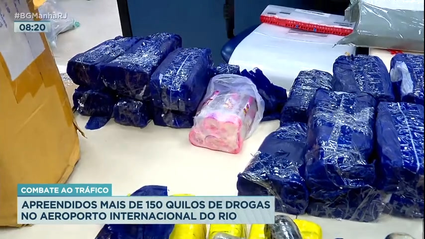 Vídeo: Drogas escondidas em encomendas dos Correios são apreendidas no Galeão
