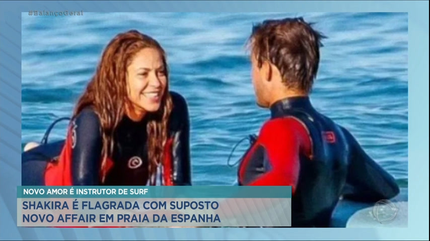 Vídeo: Shakira é flagrada com possível novo affair em praia espanhola