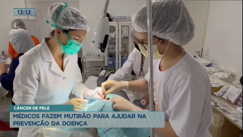 Vídeo: Médicos fazem mutirão para ajudar na prevenção do câncer de pele