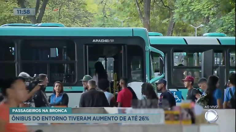 Vídeo: Tarifas de ônibus do Entorno do DF são reajustadas e passageiros reclamam de preços altos