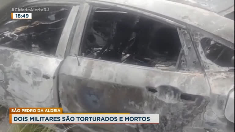 Vídeo: Corpos de militares são encontrados carbonizados em São Pedro da Aldeia (RJ)