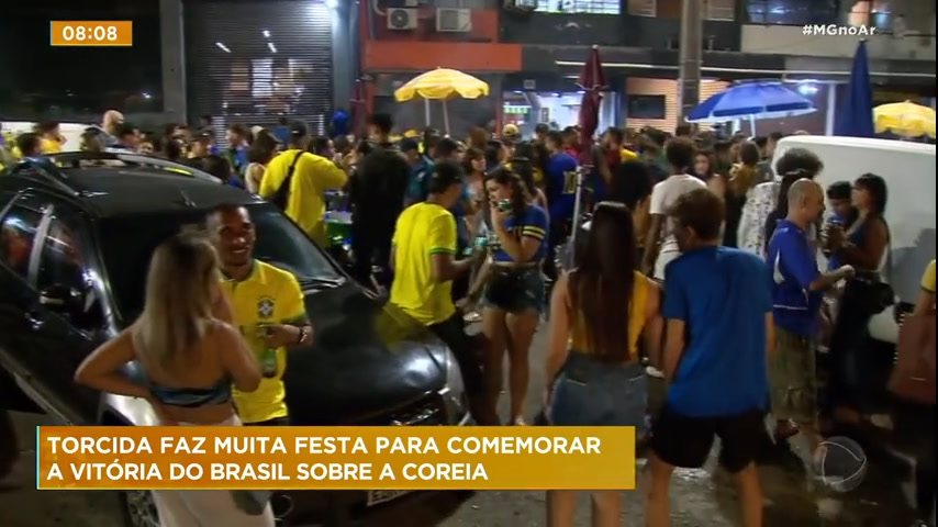 Vídeo: Torcida comemora vitória do Brasil sobre a Coreia do Sul