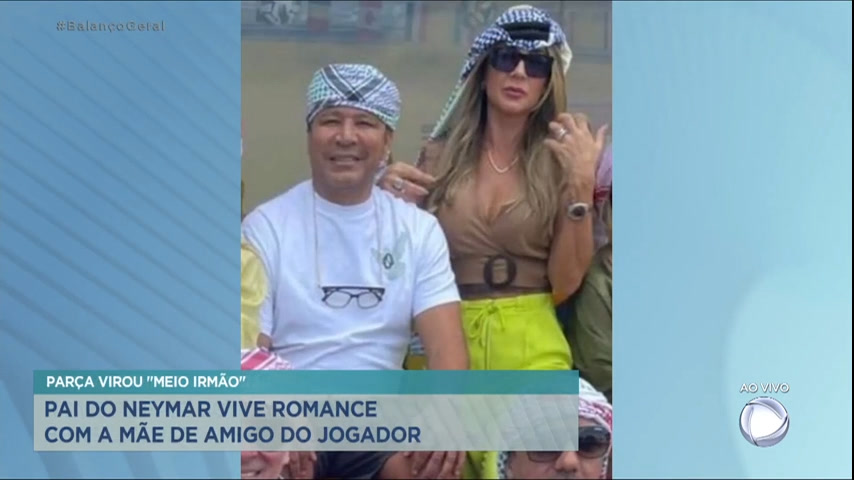 Vídeo: Pai do Neymar vive romance com mãe de amigo do jogador