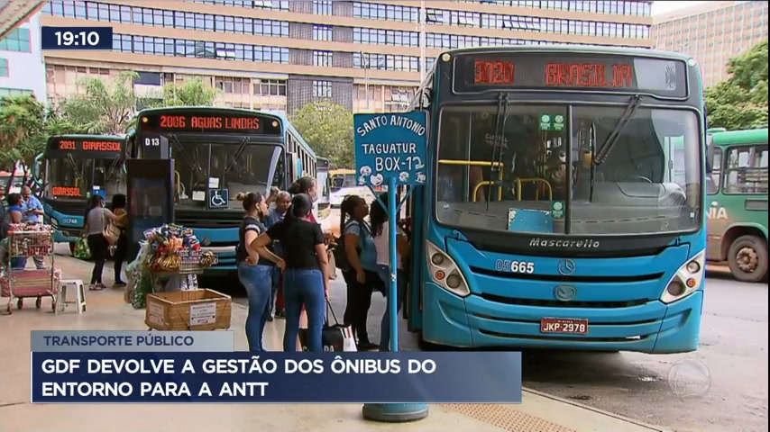 Vídeo: Governo do DF devolve gestão dos ônibus do Entorno para a ANTT