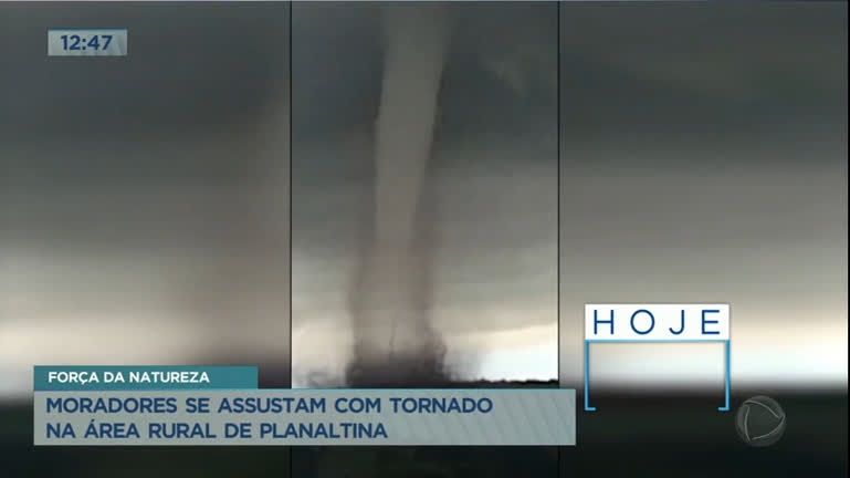 Vídeo: Moradores de Planaltina registram tornado próximo a núcleo rural