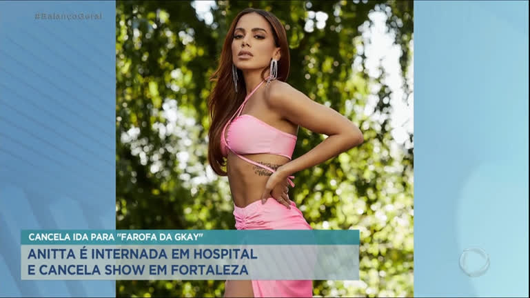 Vídeo: Anitta cancela participação na Farofa da Gkay após ser internada novamente
