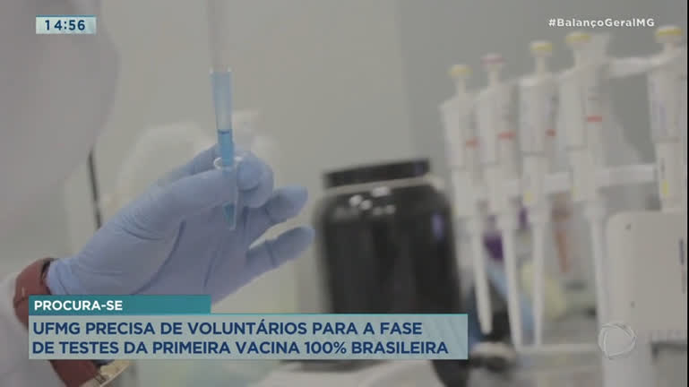 Vídeo: UFMG procura voluntários para testes da primeira vacina 100% brasileira contra a Covid-19