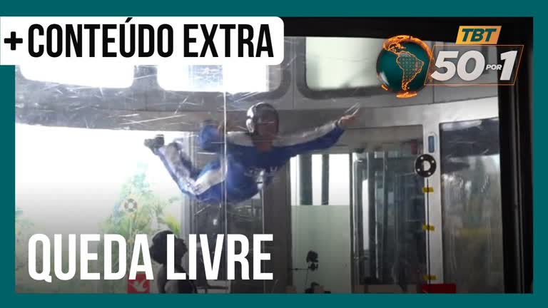 Vídeo: TBT 50 por 1 | Alvaro Garnero voa em um simulador de queda livre