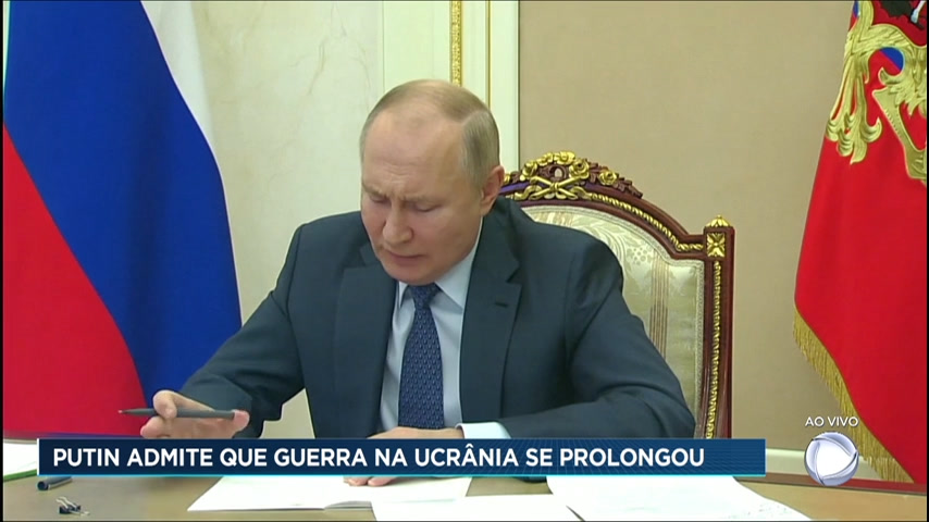 Vídeo: Putin admite que guerra na Ucrânia está durando muito