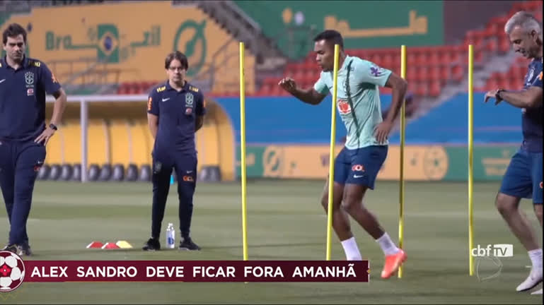 Vídeo: Alex Sandro deve ficar fora do jogo da seleção brasileira contra Croácia
