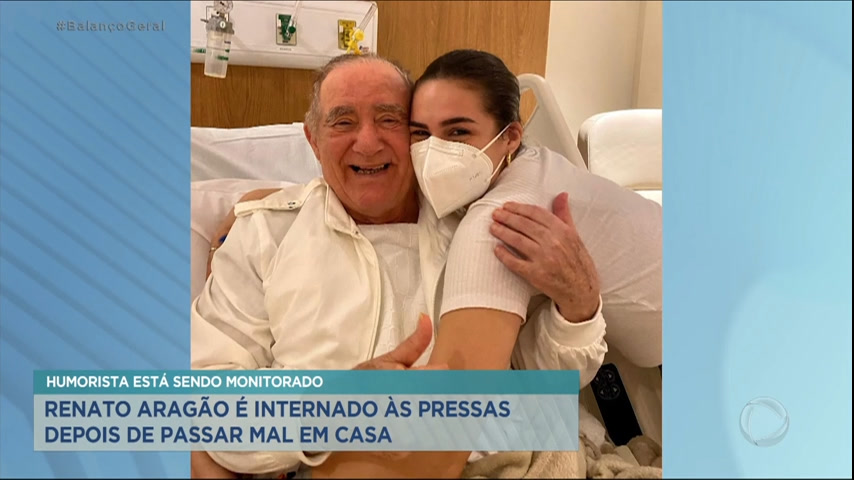 Vídeo: Renato Aragão é internado no Rio de Janeiro após sofrer acidente isquêmico