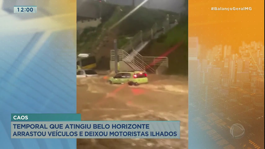 Vídeo: Vídeos mostram rastro de destruição deixado por chuva em BH