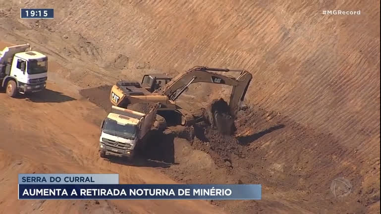 Vídeo: Serra do Curral aumenta a retirada noturna de minério