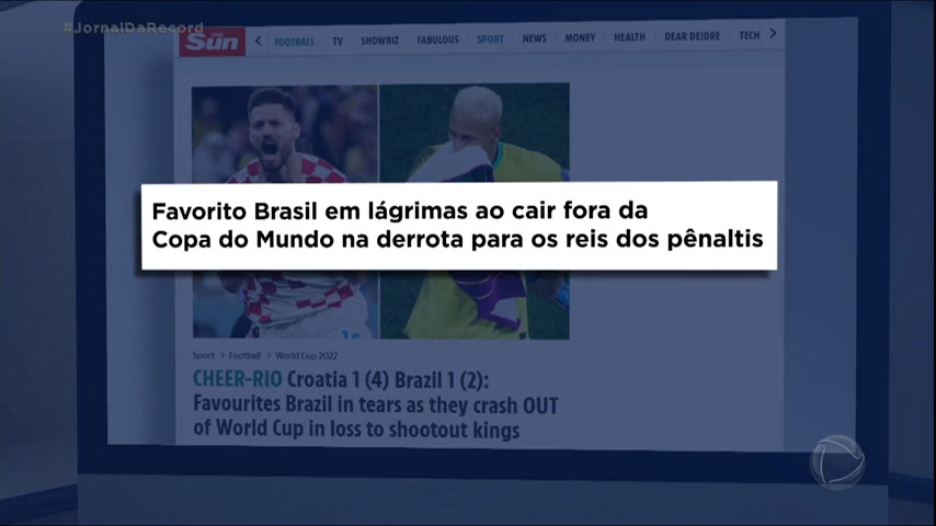 Vídeo: Jornais de todo o mundo se surpreendem com a eliminação do Brasil na Copa do Catar