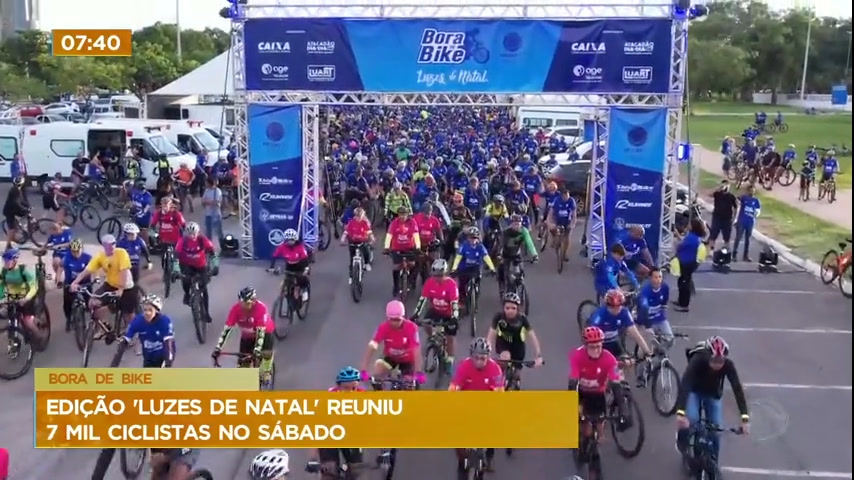 10ª edição do 'Bora de Bike ' reúne 7 mil ciclistas no sábado (10) -  Brasília - R7 DF no Ar